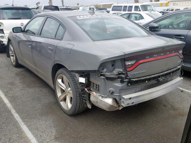 2C3CDXHG5JH169671 - 2018 DODGE CHARGER SX GRAY photo 3