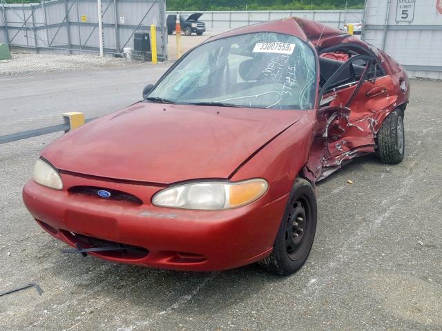 1FALP13PXVW372415 - 1997 FORD ESCORT LX RED photo 2