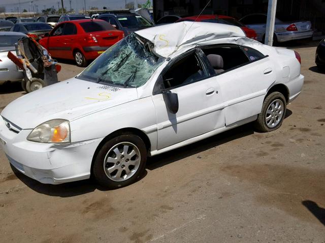 KNADC125146336411 - 2004 KIA RIO WHITE photo 10