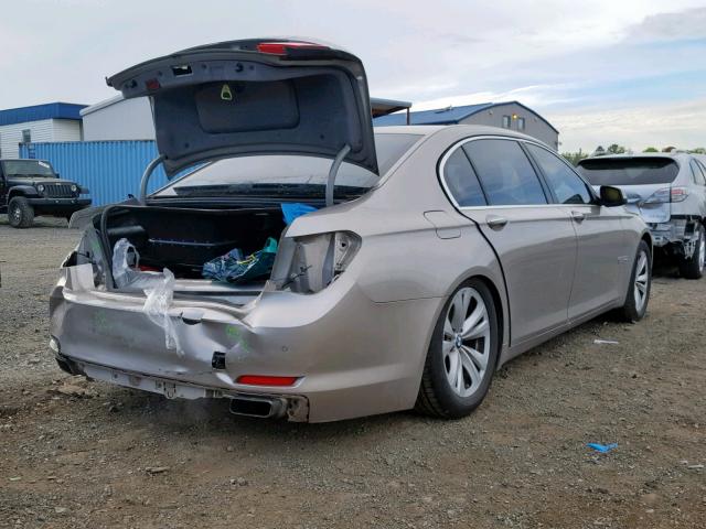 WBAKB4C5XBC574962 - 2011 BMW 740 LI TAN photo 4