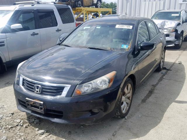 1HGCP36888A079383 - 2008 HONDA ACCORD EXL BLACK photo 2