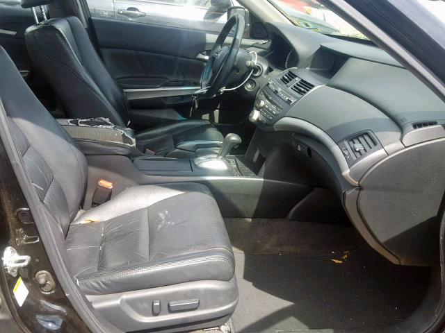 1HGCP36888A079383 - 2008 HONDA ACCORD EXL BLACK photo 5