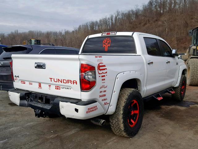 5TFAY5F18HX653091 - 2017 TOYOTA TUNDRA CRE WHITE photo 4