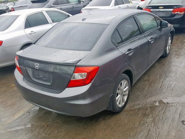 2HGFB2F95CH540368 - 2012 HONDA CIVIC EXL 石墨色 照片 4