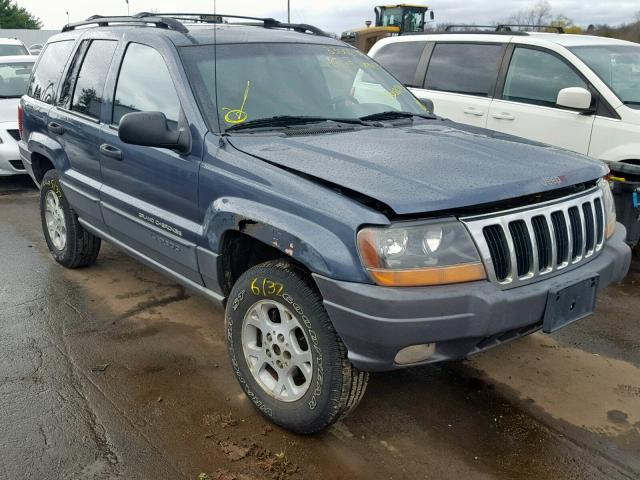 1J4GW48S01C603972 - 2001 JEEP GRAND CHER BLUE photo 1