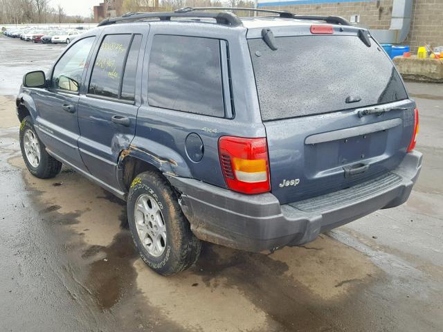 1J4GW48S01C603972 - 2001 JEEP GRAND CHER BLUE photo 3