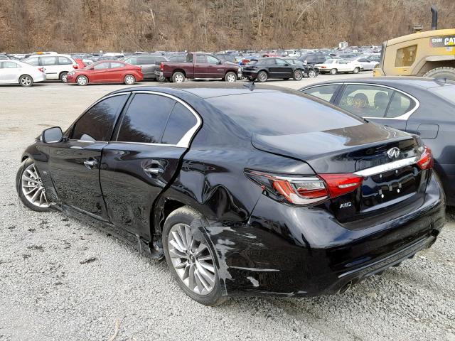 JN1EV7AR2JM440375 - 2018 INFINITI Q50 LUXE BLACK photo 3