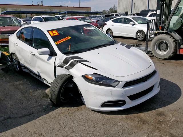 1C3CDFBB2FD404782 - 2015 DODGE DART SXT WHITE photo 1