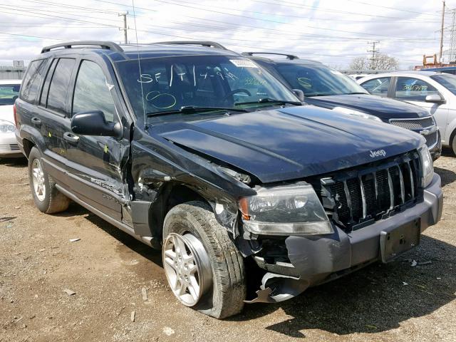 1J4GW48S54C246843 - 2004 JEEP GRAND CHER BLACK photo 1