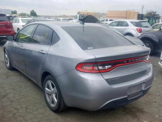 1C3CDFBB2GD661202 - 2016 DODGE DART SXT SILVER photo 3