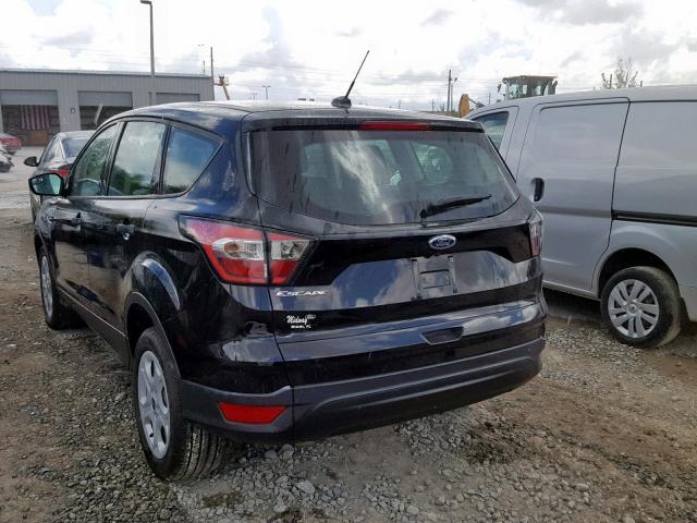 1FMCU0F72HUC72961 - 2017 FORD ESCAPE S BLACK photo 3