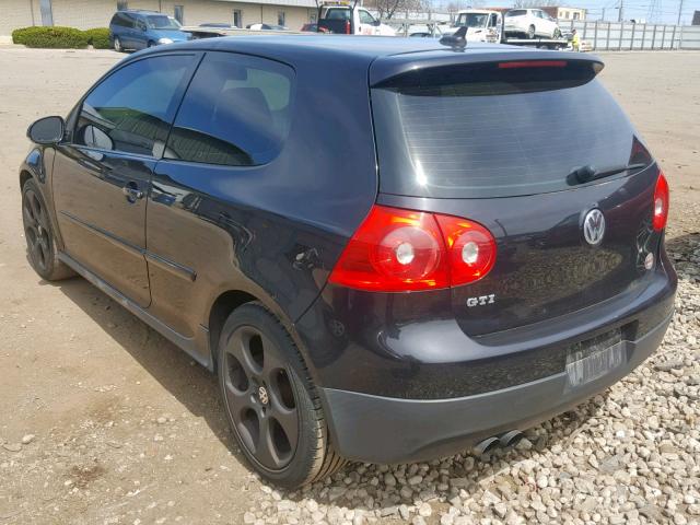 WVWFV71K57W255190 - 2007 VOLKSWAGEN NEW GTI FA BLACK photo 3