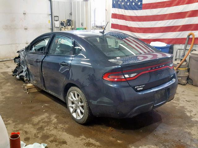 1C3CDFBA9DD290526 - 2013 DODGE DART SXT BLUE photo 3