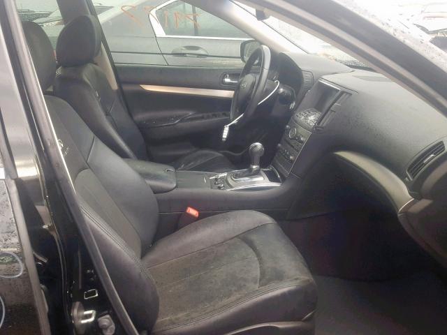 JN1CV6AR2DM751116 - 2013 INFINITI G37 BLACK photo 5