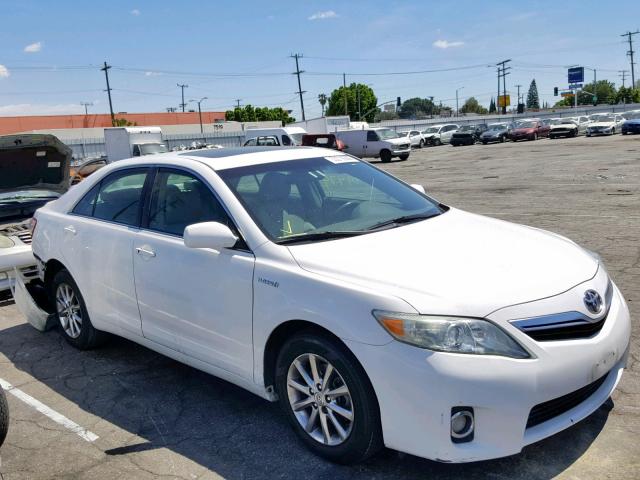 4T1BB3EK0BU135923 - 2011 TOYOTA CAMRY HYBR WHITE photo 1