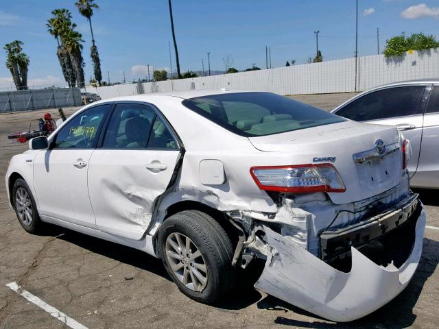 4T1BB3EK0BU135923 - 2011 TOYOTA CAMRY HYBR WHITE photo 3