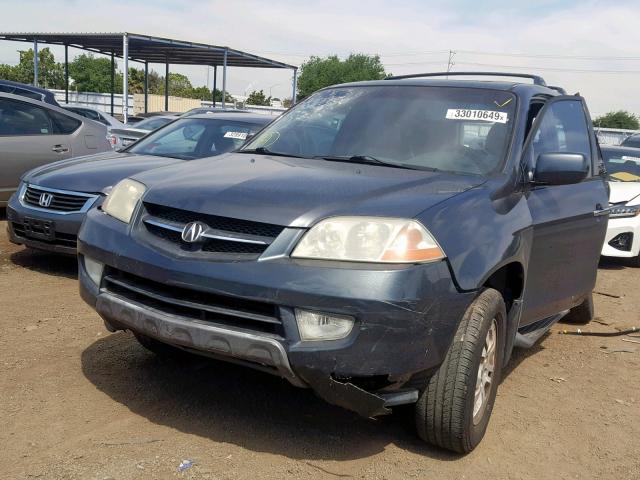 2HNYD18603H506539 - 2003 ACURA MDX TOURIN GRAY photo 2