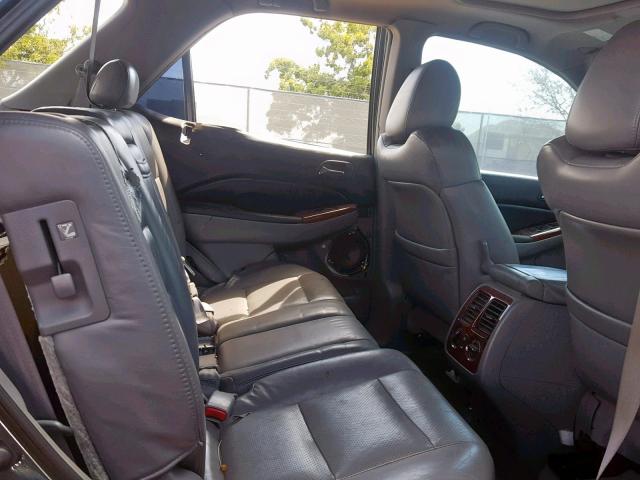 2HNYD18603H506539 - 2003 ACURA MDX TOURIN GRAY photo 6