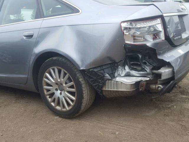 WAUDH74F27N020486 - 2007 AUDI A6 3.2 QUA GRAY photo 9