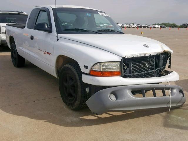 1B7GL23XXVS124525 - 1997 DODGE DAKOTA WHITE photo 1