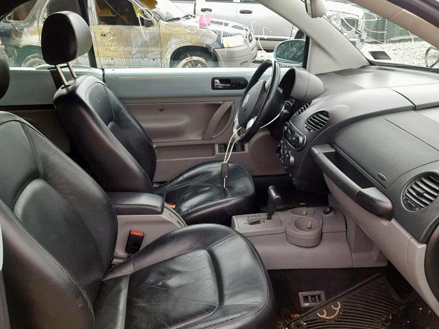 3VWCK21YX3M314079 - 2003 VOLKSWAGEN NEW BEETLE Mavi foto 5