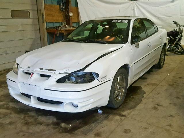 1G2NV52E02M695318 - 2002 PONTIAC GRAND AM G WHITE photo 2