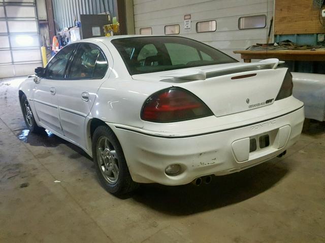 1G2NV52E02M695318 - 2002 PONTIAC GRAND AM G WHITE photo 3