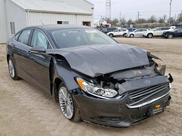 3FA6P0T9XFR217151 - 2015 FORD FUSION SE GRAY photo 1