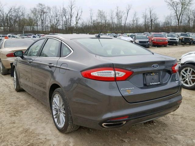 3FA6P0T9XFR217151 - 2015 FORD FUSION SE GRAY photo 3