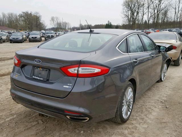 3FA6P0T9XFR217151 - 2015 FORD FUSION SE GRAY photo 4