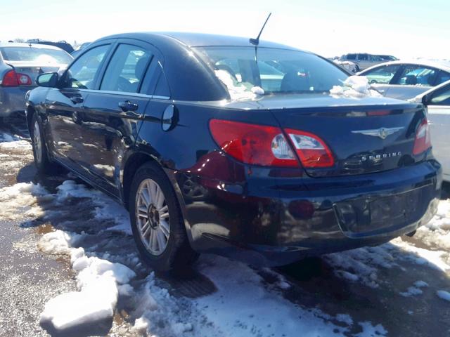 1C3LC56K28N111288 - 2008 CHRYSLER SEBRING TO BLACK photo 3