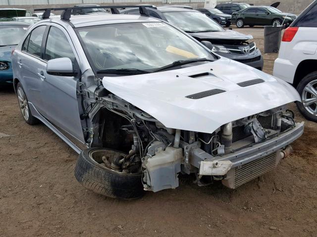 JA32Y6HVXAU002433 - 2010 MITSUBISHI LANCER RAL SILVER photo 1