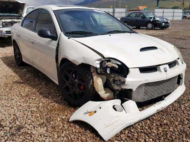 1B3ES66S75D282568 - 2005 DODGE NEON SRT-4 WHITE photo 1