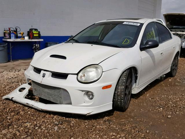 1B3ES66S75D282568 - 2005 DODGE NEON SRT-4 WHITE photo 2