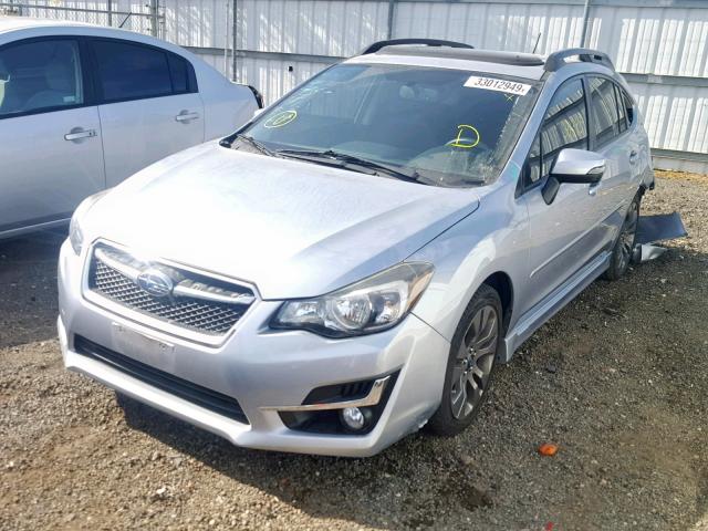 JF1GPAU68F8273086 - 2015 SUBARU IMPREZA SP SILVER photo 2