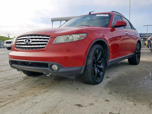 JNRBS08W63X002682 - 2003 INFINITI FX45 RED photo 2