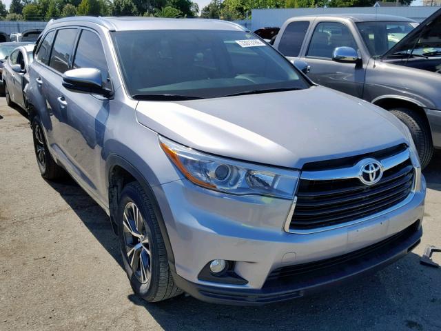 5TDJKRFH1GS504211 - 2016 TOYOTA HIGHLANDER SILVER photo 1