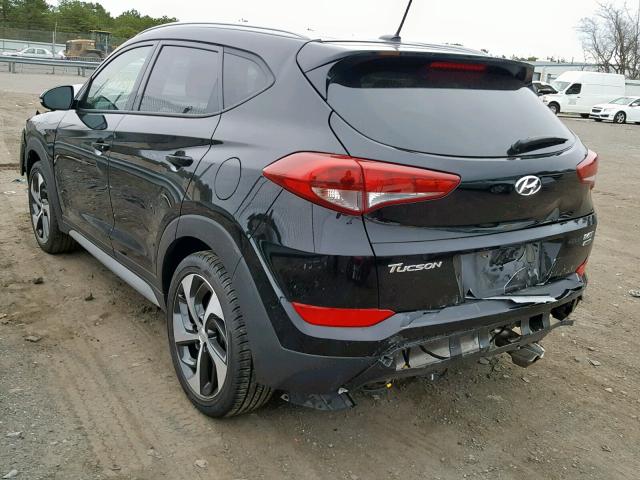 KM8J3CA20HU501578 - 2017 HYUNDAI TUCSON LIM BLACK photo 3