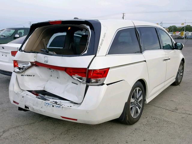 5FNRL5H93EB137621 - 2014 HONDA ODYSSEY TO WHITE photo 4