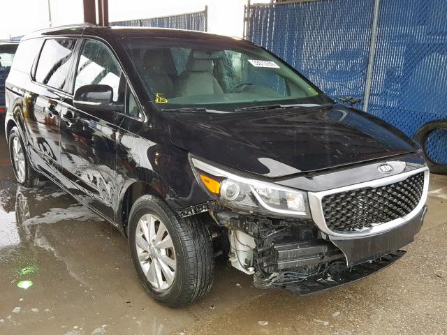 KNDMB5C1XG6181936 - 2016 KIA SEDONA LX BLACK photo 1