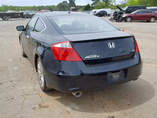 1HGCS22869A004536 - 2009 HONDA ACCORD EXL BLUE photo 3