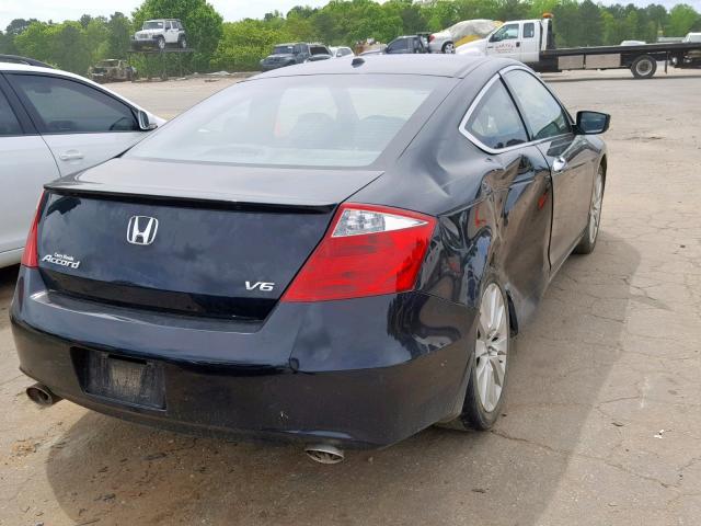 1HGCS22869A004536 - 2009 HONDA ACCORD EXL BLUE photo 4