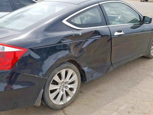 1HGCS22869A004536 - 2009 HONDA ACCORD EXL BLUE photo 9