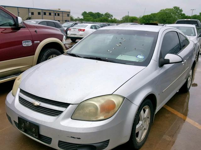 1G1AL15F967738385 - 2006 CHEVROLET COBALT LT SILVER photo 2