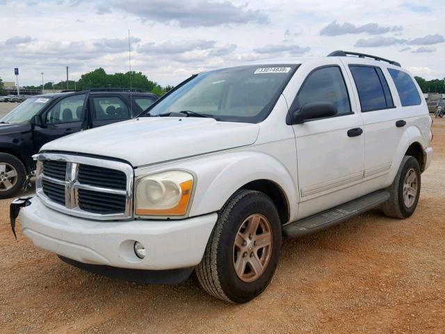 1D4HD48N55F532169 - 2005 DODGE DURANGO SL WHITE photo 2