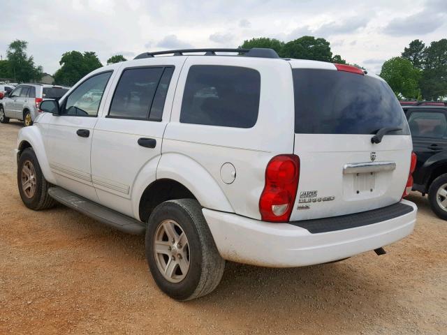 1D4HD48N55F532169 - 2005 DODGE DURANGO SL WHITE photo 3