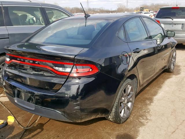 1C3CDFAA1GD712262 - 2016 DODGE DART SE BLACK photo 4