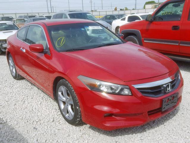 1HGCS2B82CA003567 - 2012 HONDA ACCORD EXL RED photo 1