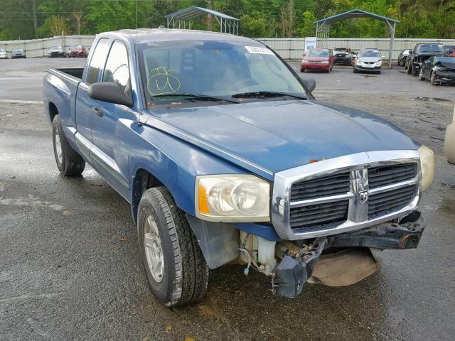 1D3HE42N25S103752 - 2005 DODGE DAKOTA SLT BLUE photo 1