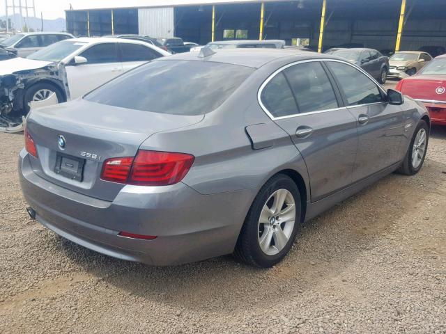 WBAXH5C52CDW02078 - 2012 BMW 528 XI GRAY photo 4